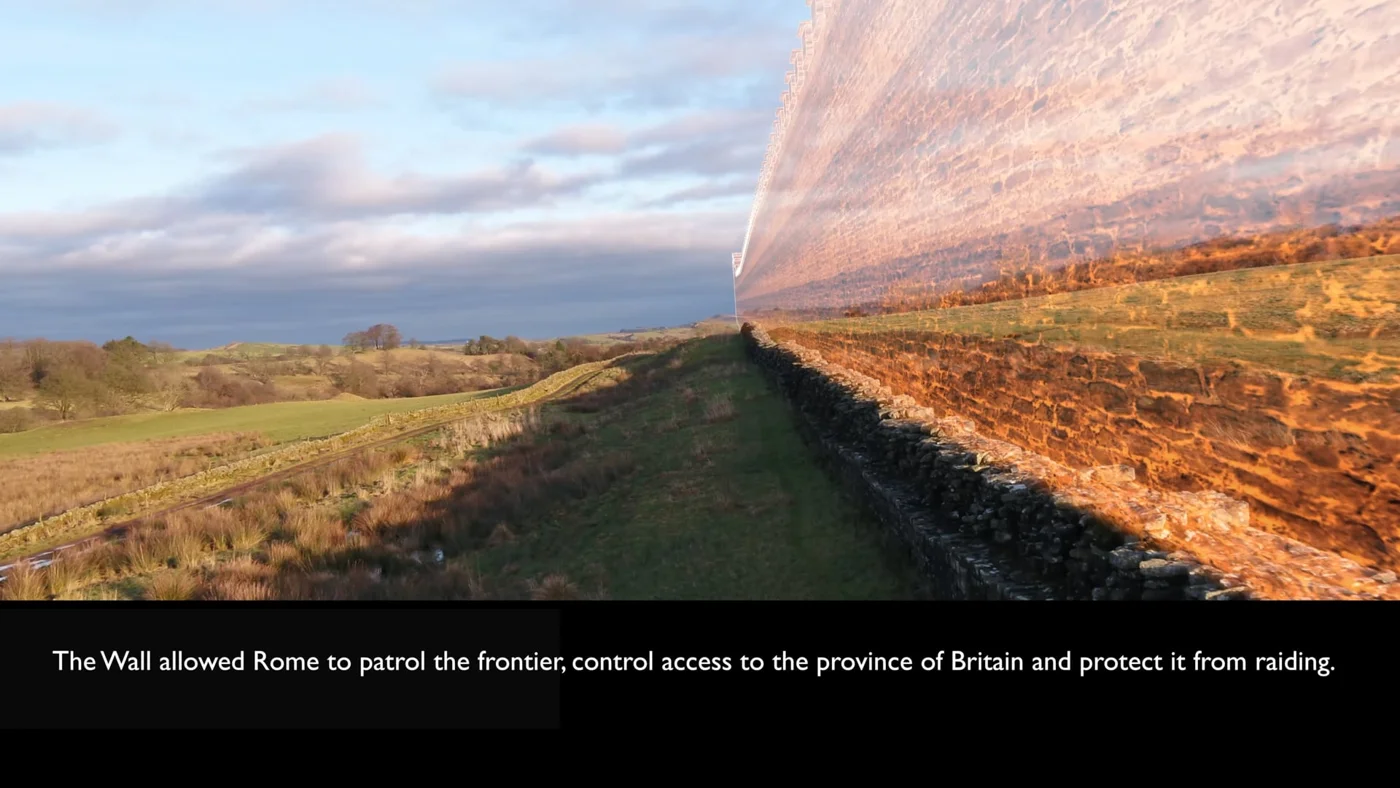 A scene from the Hadrian’s Wall film